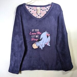 Disney Eeyore Plush Fleece Pajama Top